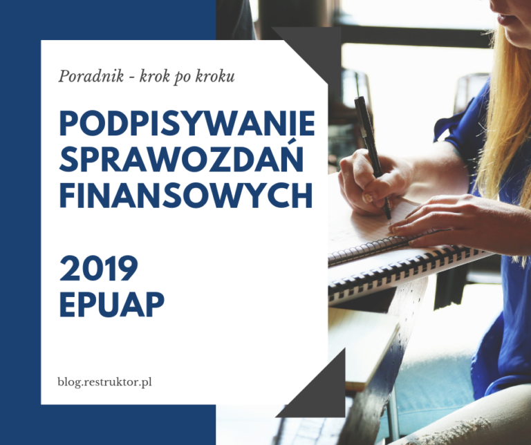 Podpisywanie sprawozdań finansowych za pomocą ePUAP — poradnik